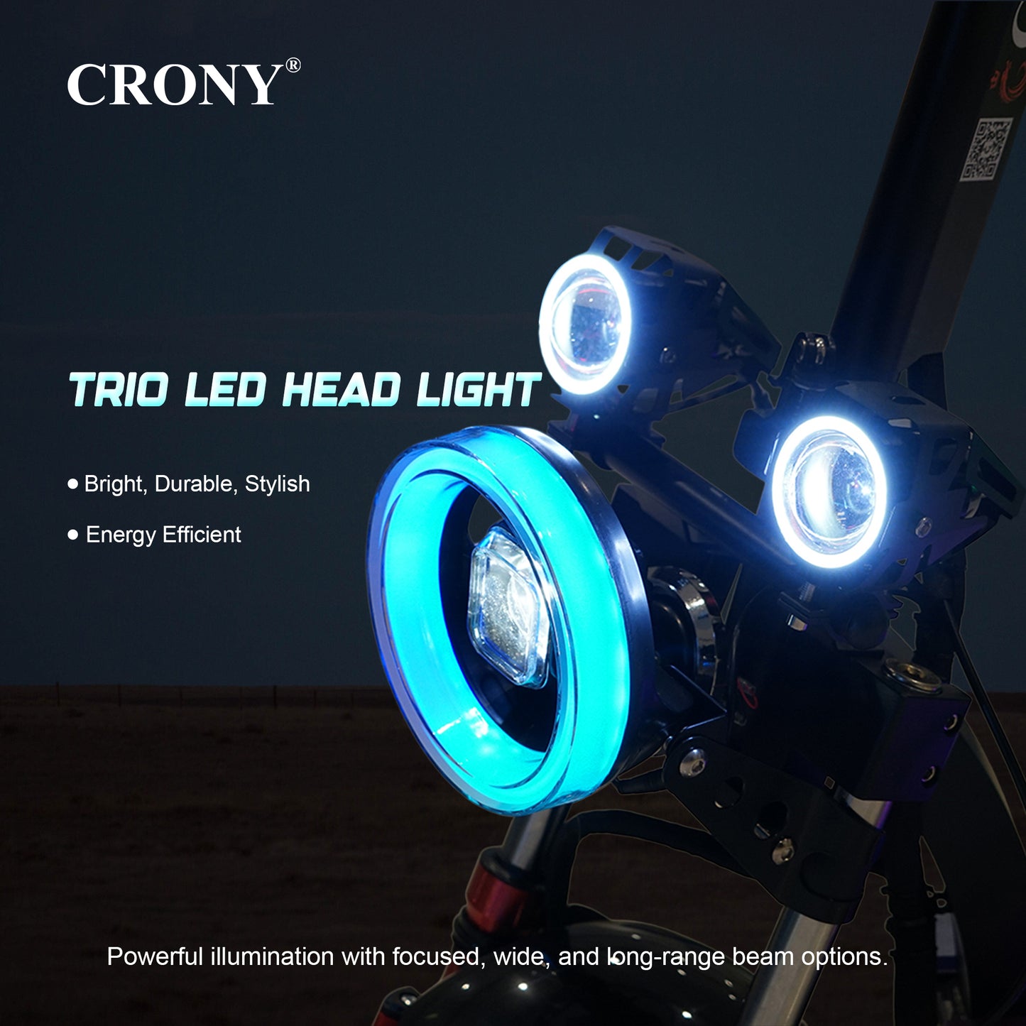 كروني DK-11 LED دراجة سكوتر كهربائية بعجلات عريضة 11 بوصة عالية التكوين E-Scoot