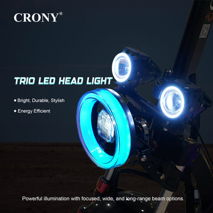 كروني DK-11 LED دراجة سكوتر كهربائية بعجلات عريضة 11 بوصة عالية التكوين E-Scoot