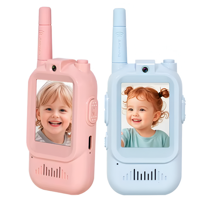 CRONY KS01 Children video walkie-talkie Toy Walkie Talkie with Video Camera Screen Wireless 2.4G WiFi Rechargeable Portable