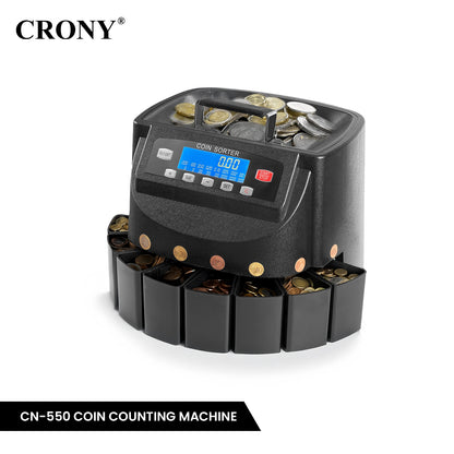 جهاز التحقق من الأوراق النقدية CRONY CN-550 جهاز عد النقود شاشة LCD جهاز فرز العملات جهاز تصدير عد النقود عداد النقود