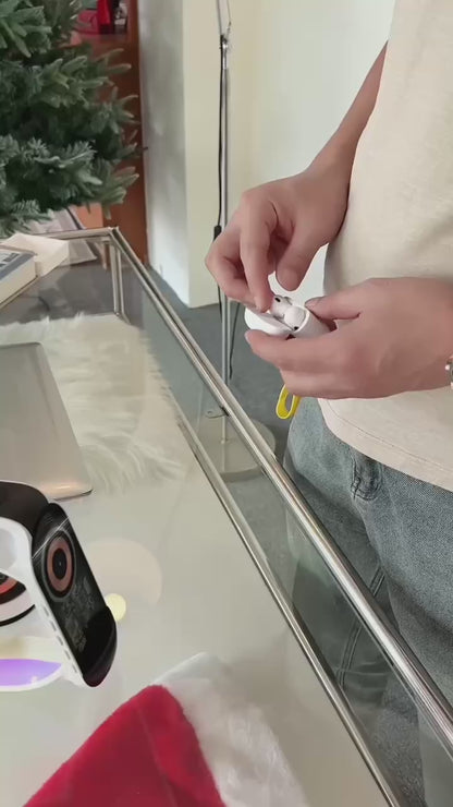 مصباح طاولة متعدد الوظائف مع مكبر صوت BT وميكروفون وساعة وشحن لاسلكي مصباح طاولة كبير G مع مكبر صوت بلوتوث وحزام قمح وساعة مع شحن لاسلكي متعدد الوظائف