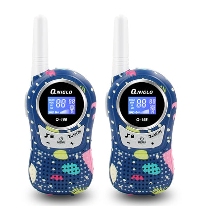 Crony The Q168 Plus Mini Walkie Talkie is a lightweight, portable communication device designed especially for children aged 3–8 years.