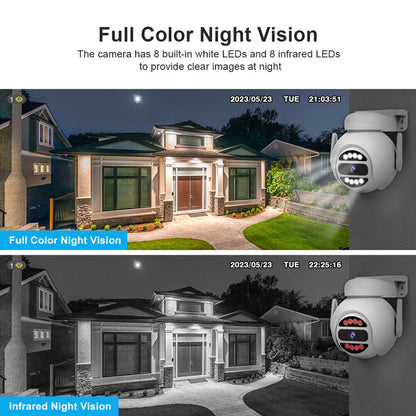 CRONY SH047 كاميرا واي فاي لاسلكية للأمن من Srihome بدقة 4 ميجابكسل، رؤية ليلية ملونة كاملة، صوت ثنائي الاتجاه، كشف حركة 4 ميجابكسل