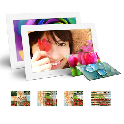 7 Inch Digital Photo Frame Display Photo/Music/Video Player Calendar Alarm Auto On/Off Timer, Support USB Drives and SD Card, Remote Control - Edragonmall.com