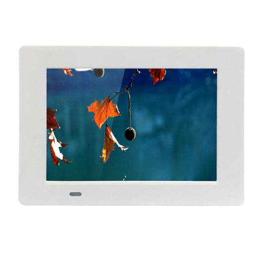 7 Inch Digital Photo Frame Display Photo/Music/Video Player Calendar Alarm Auto On/Off Timer, Support USB Drives and SD Card, Remote Control - Edragonmall.com