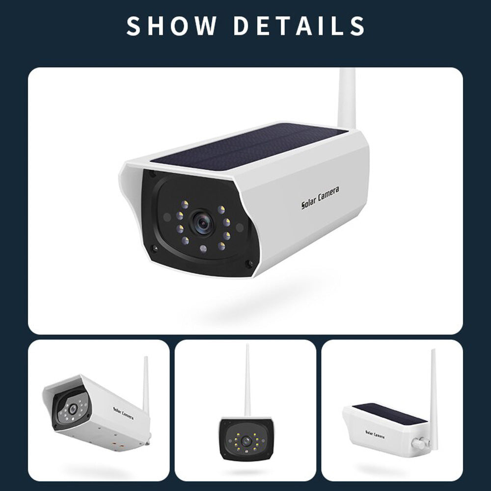 كاميرا مراقبة أمان CRONY YN60-شمسي 5X واي فاي 1080P HD مع صوت