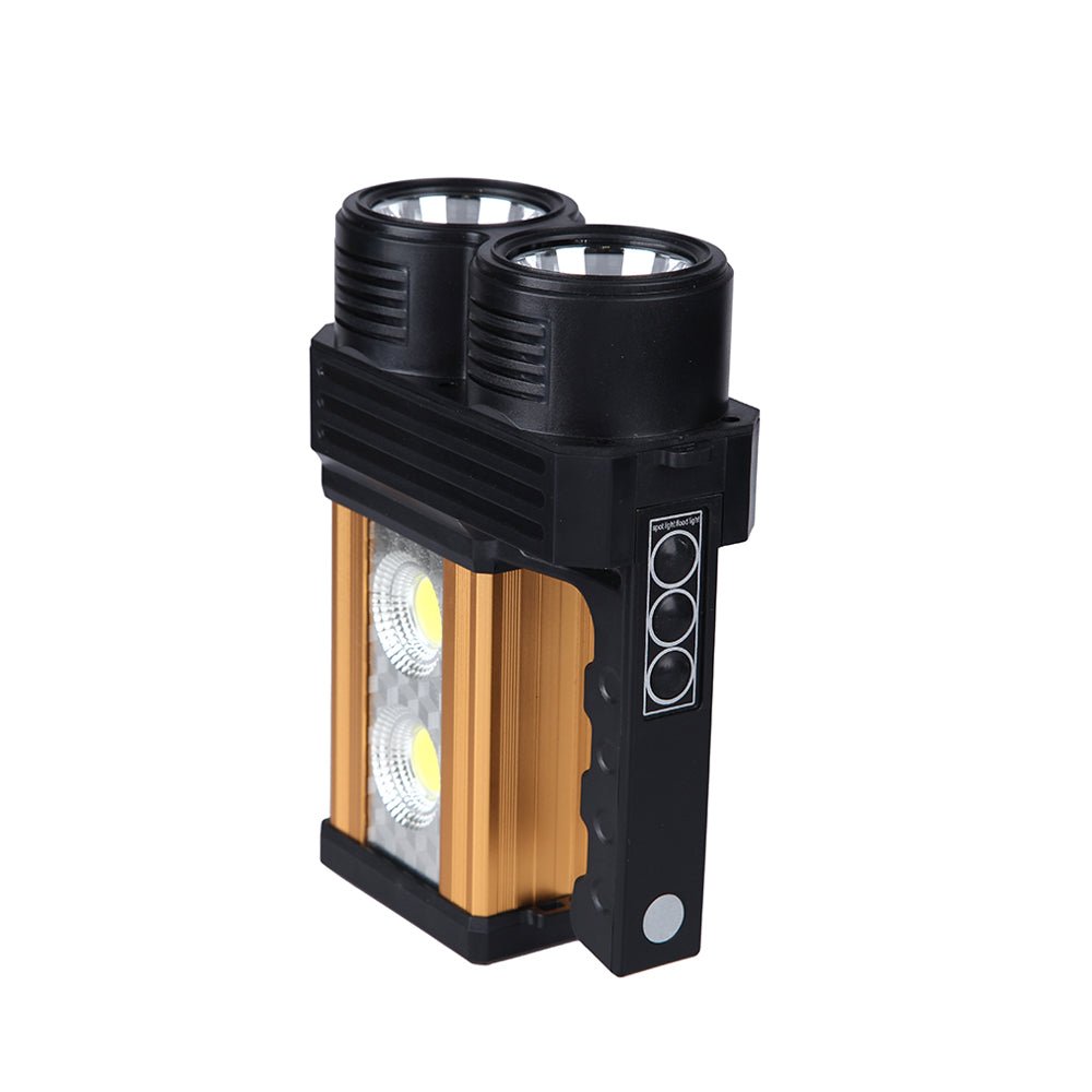 AT-298 solar power system Torcia Lampada A Led Ricaricabile Emergenza 10w 200 Metri Usb Luce Gialla Bianca - Edragonmall.com