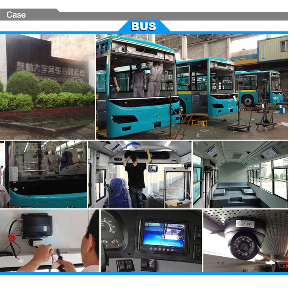 CRONY C-1004 LCD DVR KIT For Car 4 Channel H.264 2.0MP 1080P AHD Mobile Vehicle Car DVR MDVR Video Recorder Kit