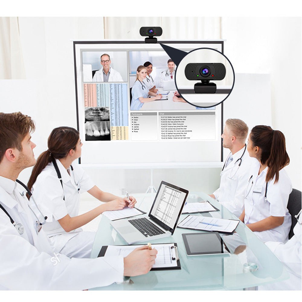 CRONY 1080P Web Cameras for Computers with Built-in Microphone - Edragonmall.com