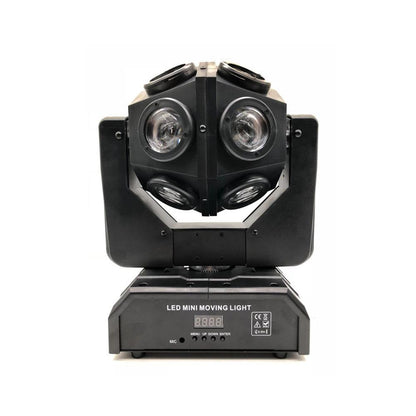 Crony 12pcs X 10W LED Super Beam Mini Moving Head light Double Ball Football Light RGBW Color For KTV bar, art bar,Di bar, stage - Edragonmall.com