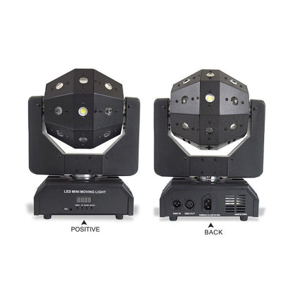 CRONY 16PCS*3W LED Moving Head Light with laser and Flash lamp Professional DJ Rotating Disco Ball Lights LED Beam Laser Strobe Moving Head - Edragonmall.com