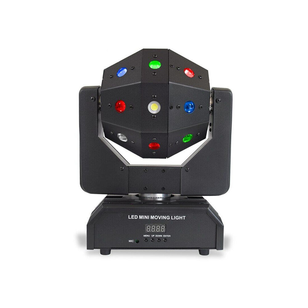 CRONY 16PCS*3W LED Moving Head Light with laser and Flash lamp Professional DJ Rotating Disco Ball Lights LED Beam Laser Strobe Moving Head - Edragonmall.com