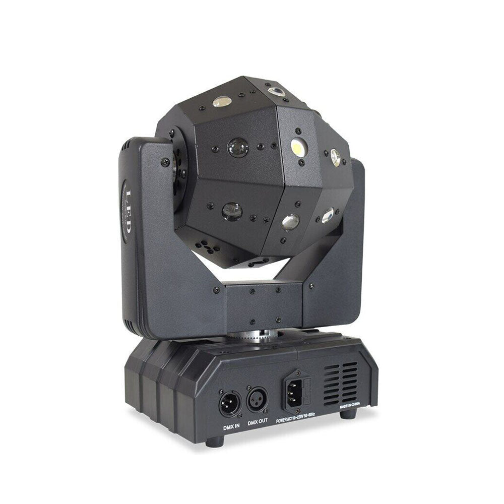 CRONY 16PCS*3W LED Moving Head Light with laser and Flash lamp Professional DJ Rotating Disco Ball Lights LED Beam Laser Strobe Moving Head - Edragonmall.com