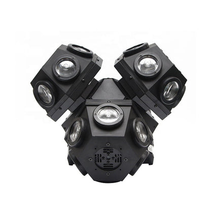 CRONY 18PCS*10W LED Moving 3 Head Light With Laser DJ laser stage lighting beam dmx led dj light bar ktv effect lights - Edragonmall.com