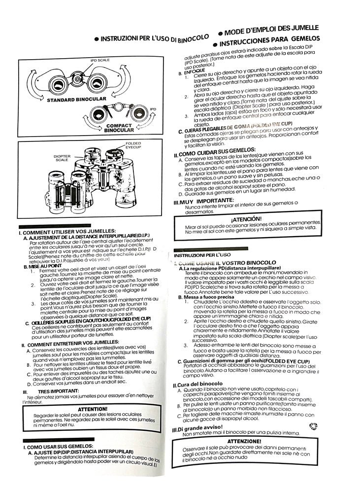 CRONY 20*50 Army green Binocular 20x50 Binoculars Compact Waterproof Tactical Binoculars - Edragonmall.com