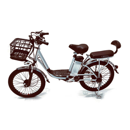 CRONY 22 Inch Ilan Princess Electric Car 350w 48v mid drive city electric bike removable lithium battery bicycle - Edragonmall.com