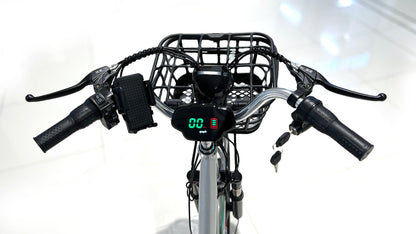 CRONY 22 Inch Ilan Princess Electric Car 350w 48v mid drive city electric bike removable lithium battery bicycle - Edragonmall.com