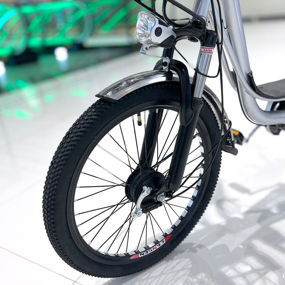 CRONY 22 Inch Ilan Princess Electric Car 350w 48v mid drive city electric bike removable lithium battery bicycle - Edragonmall.com