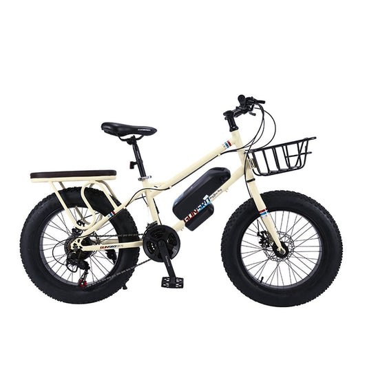 CRONY 22 inch sand electric vehicle Outdoor desert riding electric bicycle | Yellow - Edragonmall.com