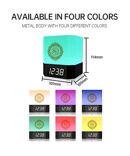 مصباح لمسي CRONY 229 مكبر صوت القرآن مكبر صوت القرآن مكعب مصباح لمسي ساعة أذان JO 303