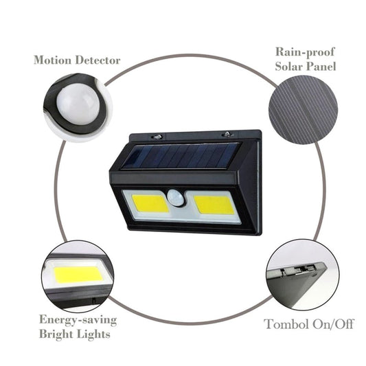 CRONY 2368A Solar Powered LED Wall Light - Edragonmall.com