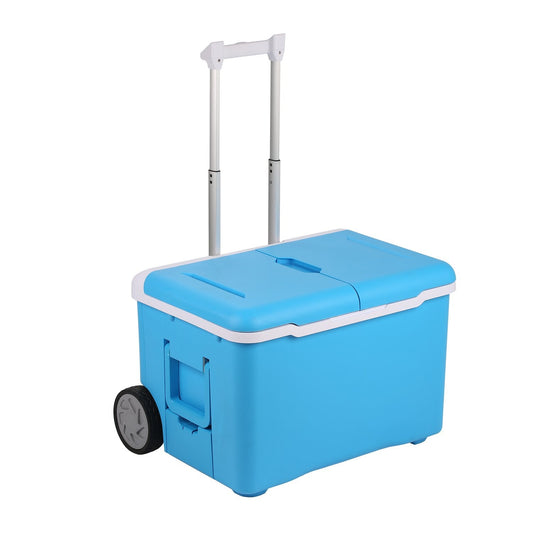 Crony 36L Hand pull refrigerator with BT speaker blue color - Edragonmall.com