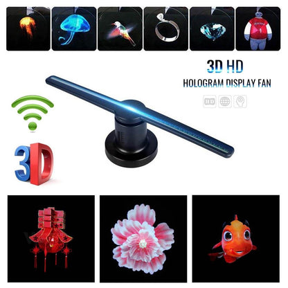 Crony 3D AD 42CM hologram Led fan Advertising LED display Holographic Imaging Naked Eye Fan - Edragonmall.com