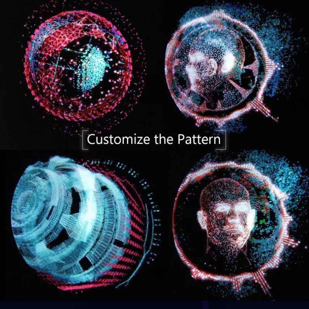 CRONY 3D Hologram Advertising 65cm Fan Screen with Stitching WiFi APP Control 3D holographic Fan 3D Advertising LED display Can be combined - Edragonmall.com