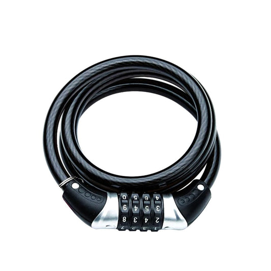 CRONY 4 digit combination lock code clock forBicycles, electric bikes Bike Lock Cable - Edragonmall.com