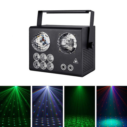 CRONY 4-in-1 dyed water pattern effect lamp Laser dj strobe lightStage Light Disco DJ Party Lights KTV Projector Colorfu Effect Light - Edragonmall.com