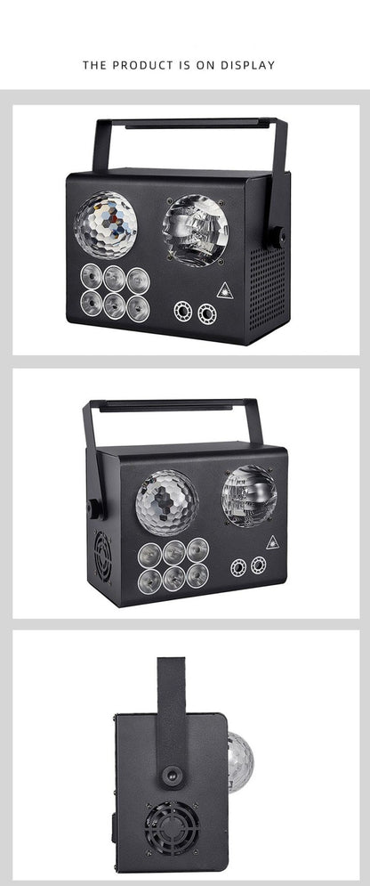 CRONY 4-in-1 dyed water pattern effect lamp Laser dj strobe lightStage Light Disco DJ Party Lights KTV Projector Colorfu Effect Light - Edragonmall.com