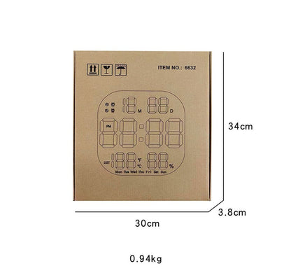 CRONY 6632 Living room countdown timer gym wall clock led acrylic decoration creative large electronic clock wall hanging - Edragonmall.com