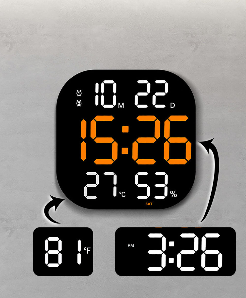 CRONY 6632 Living room countdown timer gym wall clock led acrylic decoration creative large electronic clock wall hanging - Edragonmall.com