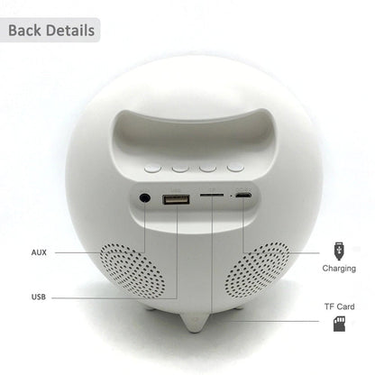 CRONY 6638G Digital Alarm Nightlight Clock LED 6 Color BT Music Clock - Edragonmall.com
