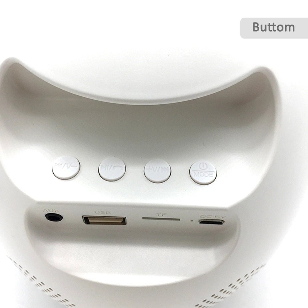 CRONY 6638G Digital Alarm Nightlight Clock LED 6 Color BT Music Clock - Edragonmall.com