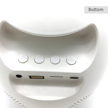 CRONY 6638G Digital Alarm Nightlight Clock LED 6 Color BT Music Clock - Edragonmall.com