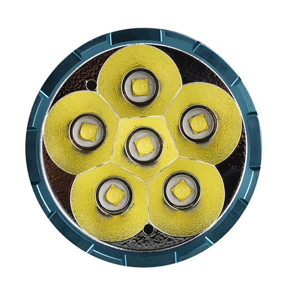 CRONY 6LED glare flashlight 22000 lumen 5000M rechargeable LED searchlight - Edragonmall.com