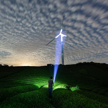 CRONY 6LED glare flashlight 22000 lumen 5000M rechargeable LED searchlight - Edragonmall.com