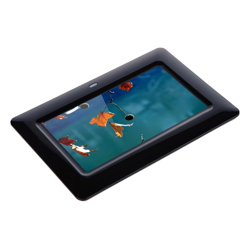 Crony 7 Inch HD Digital Photo Frame, 10GB Storage, Supports Remote Control Player Stereo MP3 Time -Black - Edragonmall.com