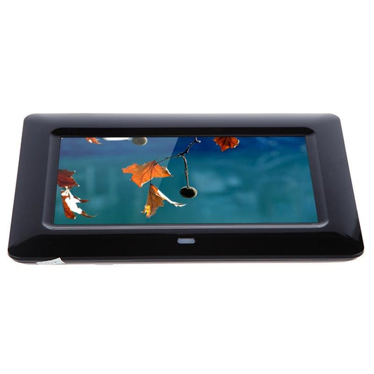 Crony 7 Inch HD Digital Photo Frame, 10GB Storage, Supports Remote Control Player Stereo MP3 Time -Black - Edragonmall.com
