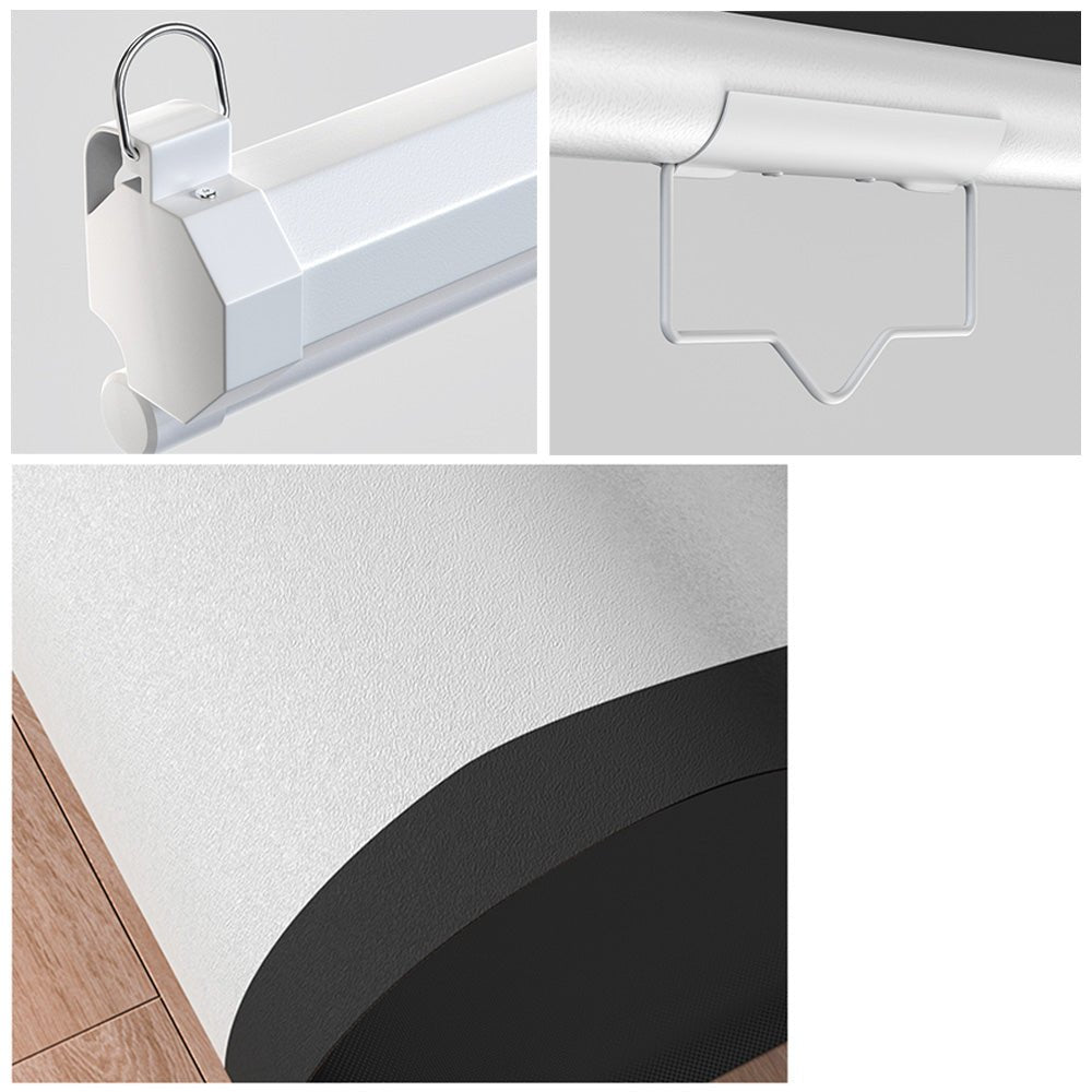 CRONY 72 Inch 4:3 Anti-Light Projection Screen Widescreen Projector Manual Pull Down Projection Screen - Edragonmall.com