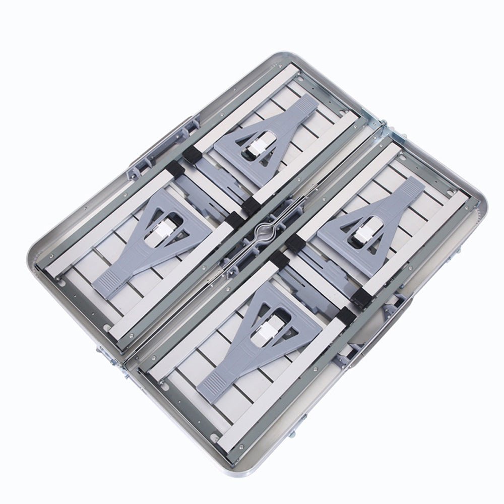 Crony Aluminum Picnic Table Lightweight Fold-Up Picnic Table - Edragonmall.com