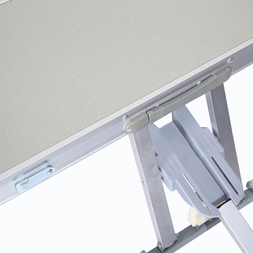 Crony Aluminum Picnic Table Lightweight Fold-Up Picnic Table - Edragonmall.com