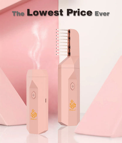 CRONY B26 مشط بخور USB محمول نسائي مبخرة بخور كهربائية محمولة