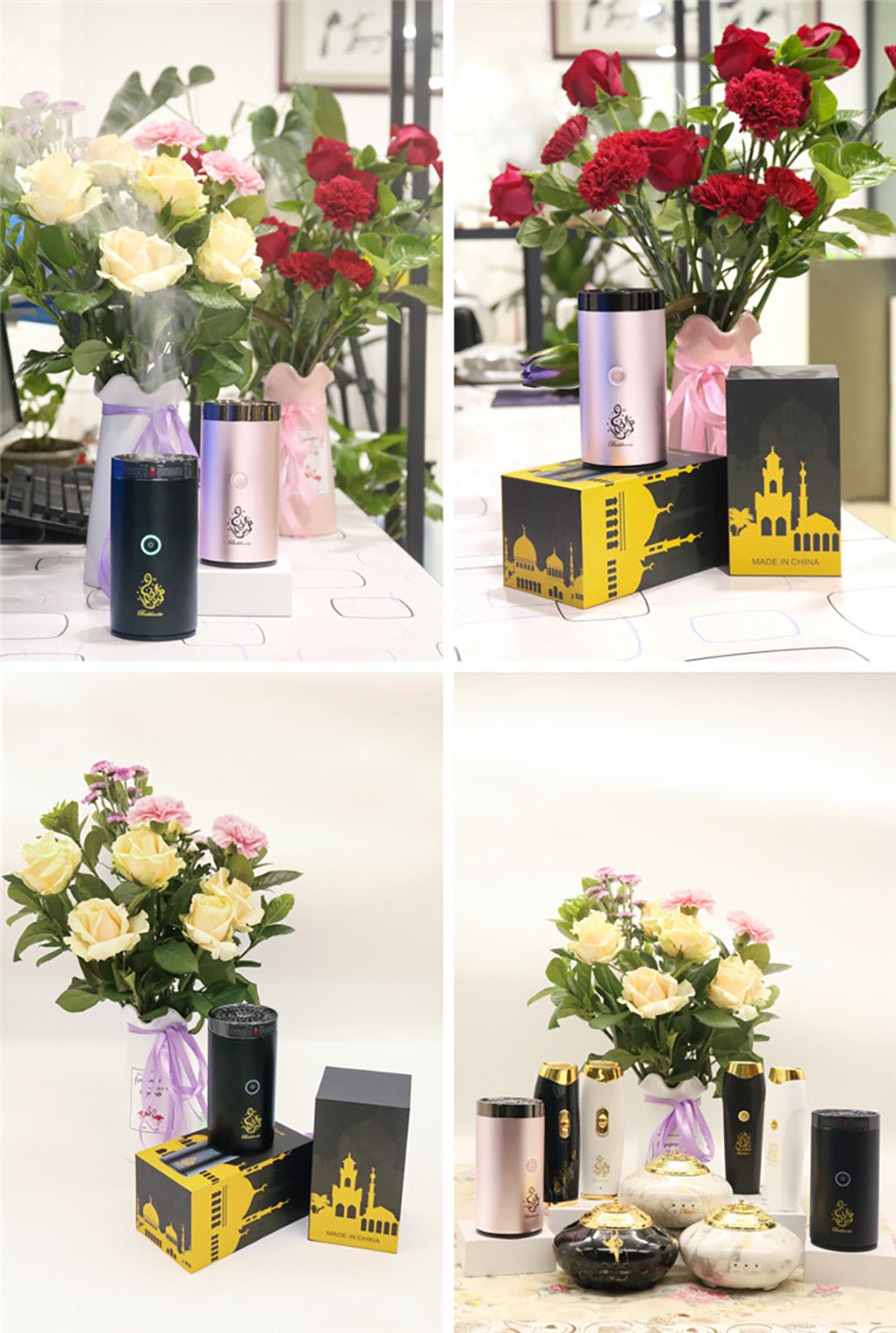 Crony B50 Car Bukhoor USB Type-C Power Bakhoor Rechargeable | Crimson - Edragonmall.com