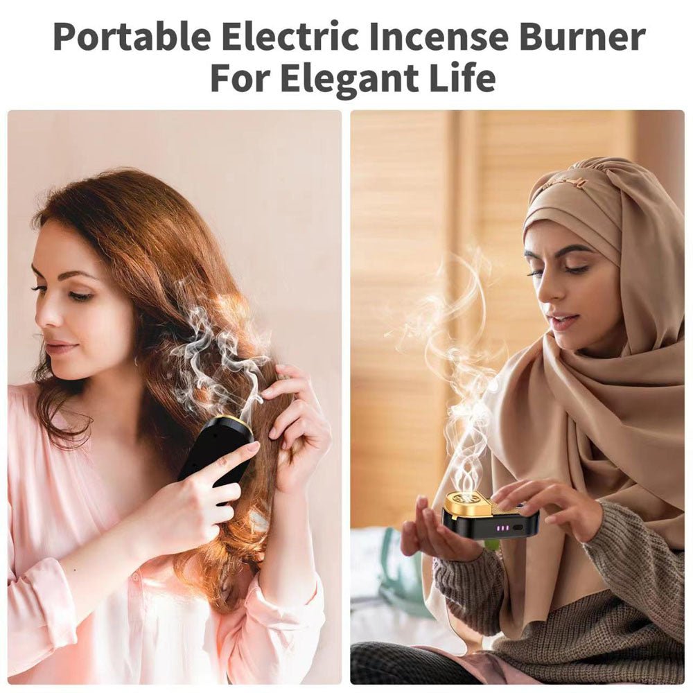 CRONY BK-28 Bukhoor Mini Car Incense Bakhoor Burner Rechargeable - Edragonmall.com