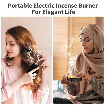 CRONY BK-28 Bukhoor Mini Car Incense Bakhoor Burner Rechargeable - Edragonmall.com