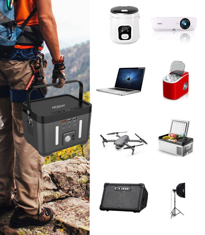 CRONY BS200 Portable Power Station With LED Lighting For Outdoor Camping - Edragonmall.com