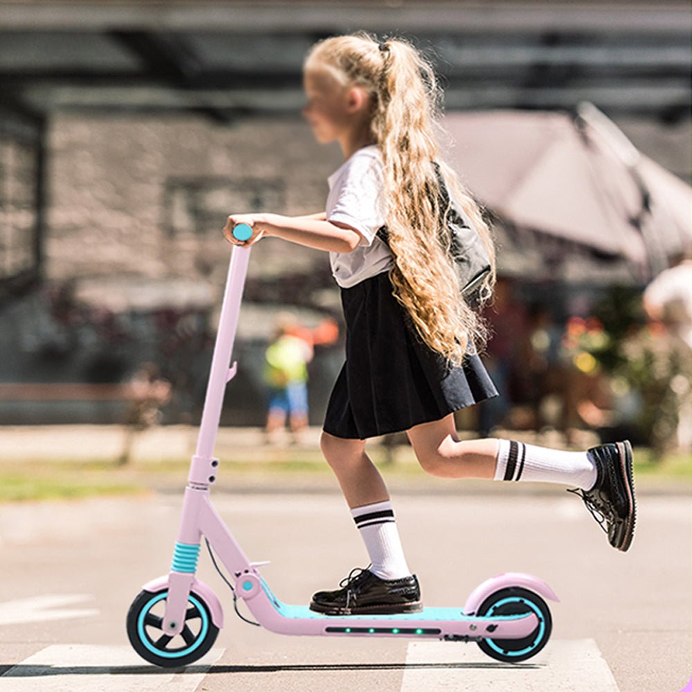 CRONY C4 XM 14KM/H Children Aluminium Folding electric scooter for children/Pink - Edragonmall.com