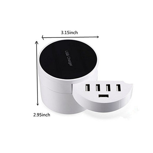 CRONY circle-10 USB Charger Universal 10 USB Port Smart Charger For Mobile Phone Tablet - Edragonmall.com